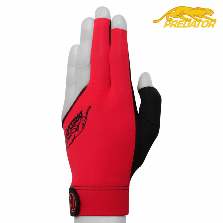 Бильярдная перчатка Predator Second Skin красная/черная